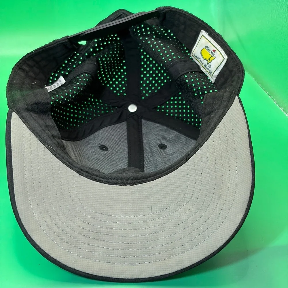Masters Tournament Augusta National Golf Hat Black Performance Mesh Snapback Cap